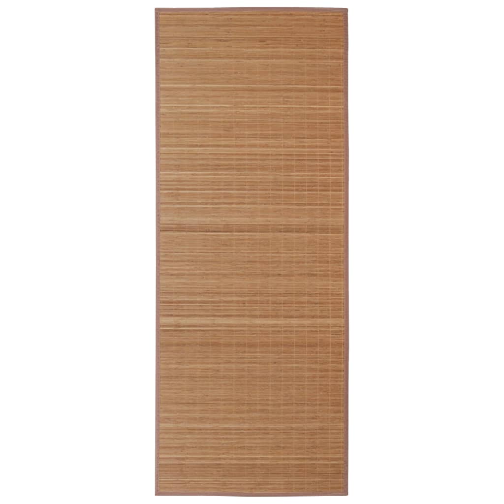 Vidaxl tappeto rettangolare 80x300 cm Bamboo marrone