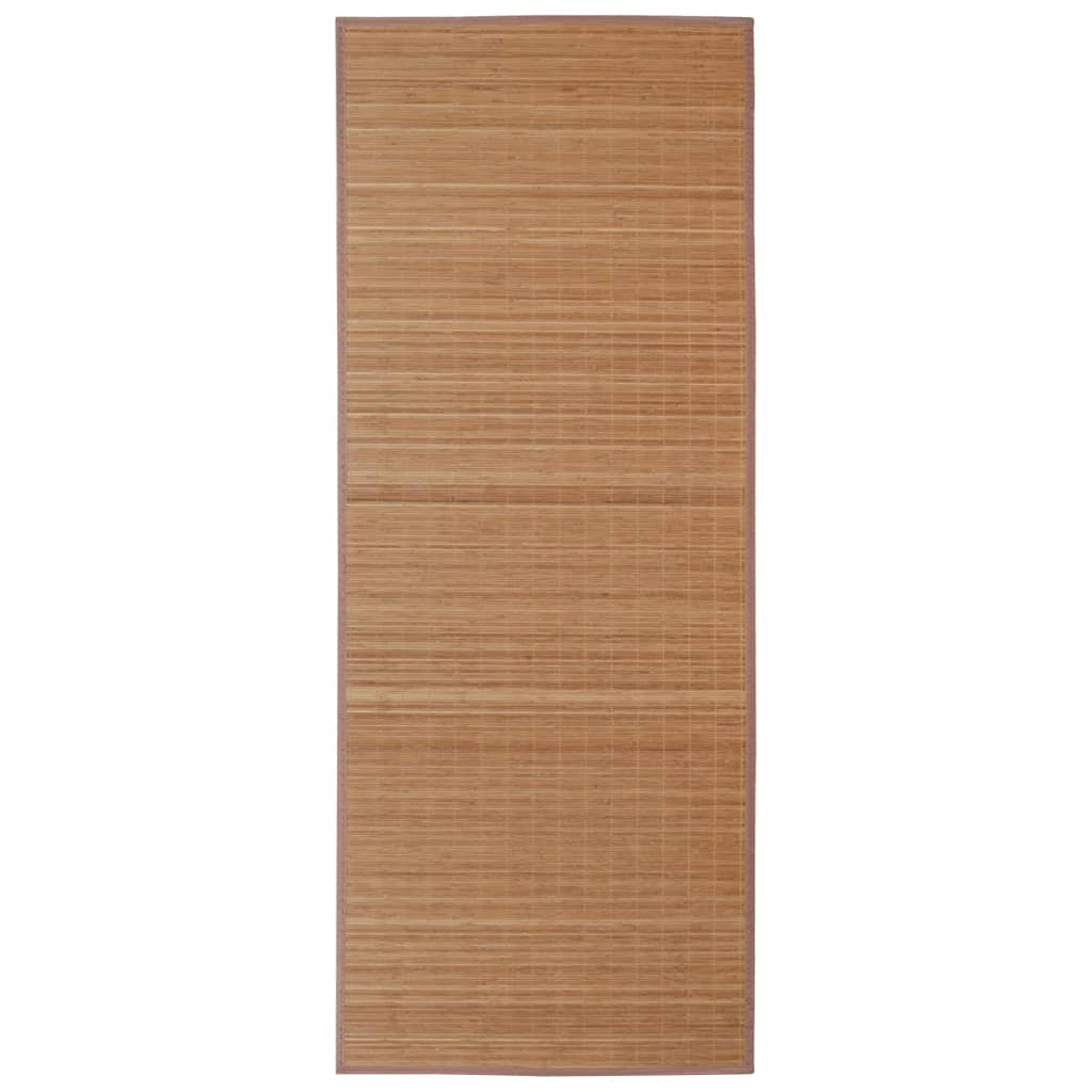 Vidaxl tappeto rettangolare 120x180 cm Bamboo marrone