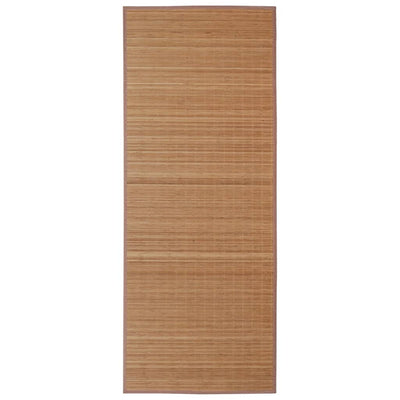Vidaxl alfombra rectangular 120x180 cm bambú marrón