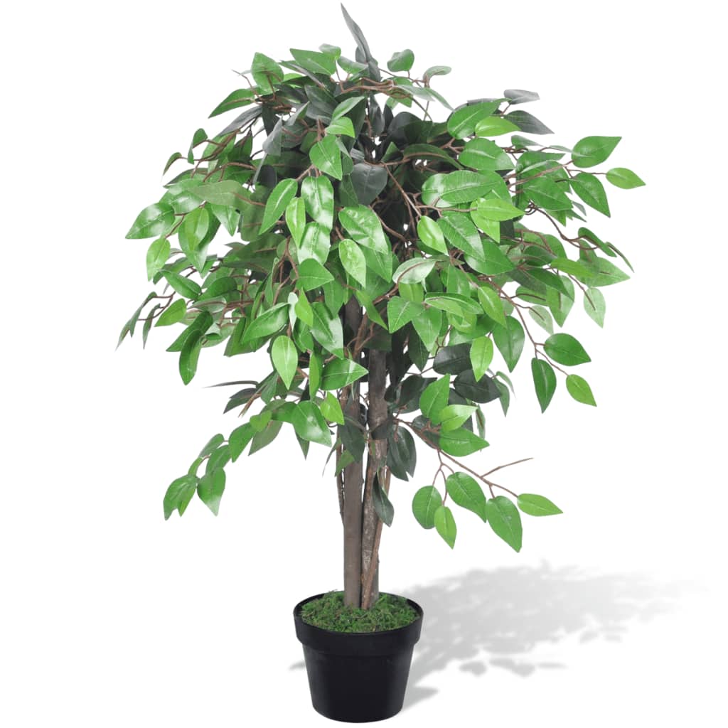 Vidaxl Kunst Fig Tree con pentola 90 cm