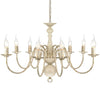Vidaxl Chandelier White Metal 8 X E14 Lampade