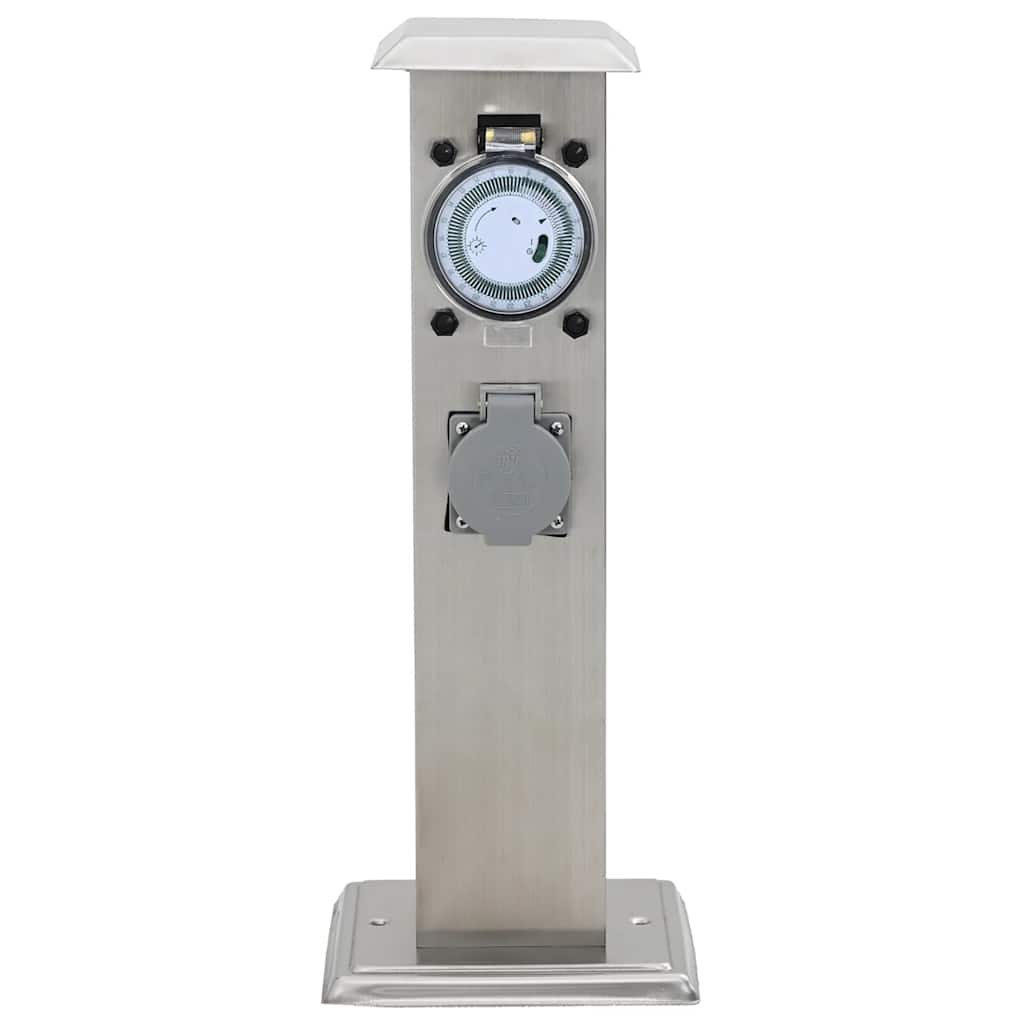 Presa da esterno Vidaxx su colonna con timer (acciaio inox)