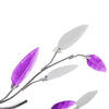 Lámpara Vidaxl con hojas de cristal de acrílico para 5x E14 púrpura y blanco