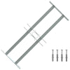 Protección de ventana de Vidaxl ajustable con 2 varillas cruzadas 500-650 mm