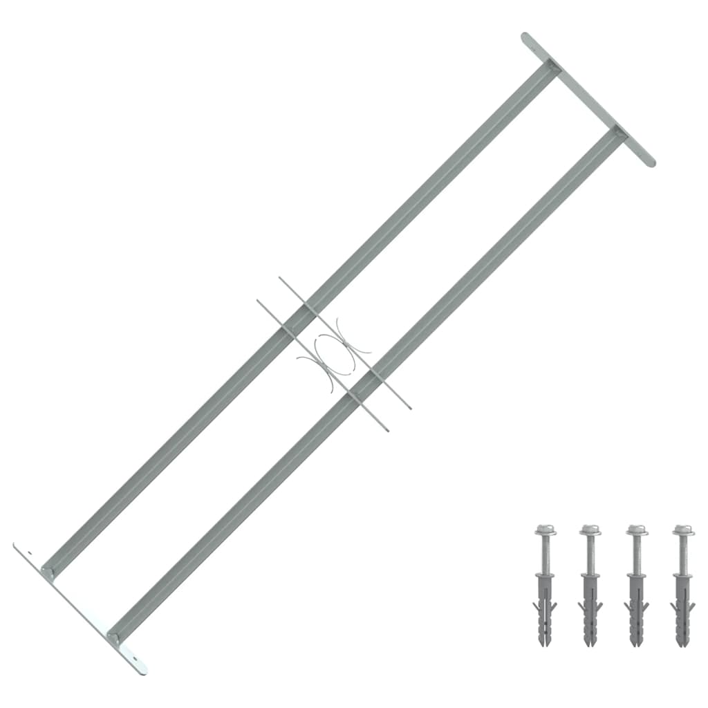 Protección de ventana de Vidaxl ajustable con 2 varillas cruzadas 700-1050 mm