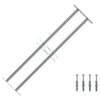 Protección de ventana de Vidaxl ajustable con 2 varillas cruzadas 700-1050 mm