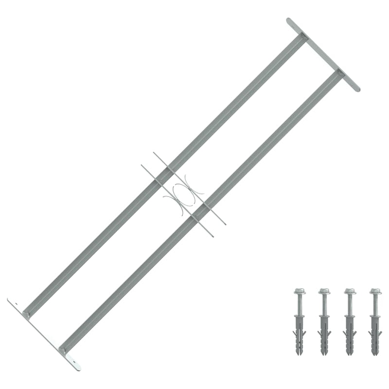 Protección de ventana de Vidaxl ajustable con 2 varillas cruzadas 700-1050 mm