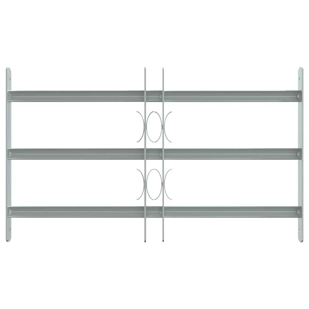 Protección de ventana de Vidaxl ajustable con 3 varillas transversales 500-650 mm