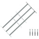 Protección de ventana de Vidaxl ajustable con 3 varillas cruzadas 700-1050 mm