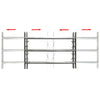 Protección de ventana de Vidaxl ajustable con 3 varillas cruzadas 1000-1500 mm
