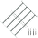 Protección de ventana de Vidaxl ajustable con 4 varillas transversales 500-650 mm
