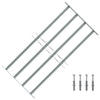 Protezione della finestra Vidaxl Regolabile con 4 rods incrociati 700-1050 mm