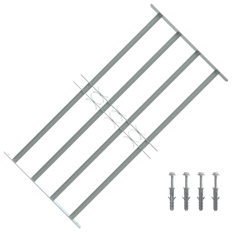 Protezione della finestra Vidaxl Regolabile con 4 rods incrociati 700-1050 mm
