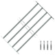 Protección de ventana de Vidaxl ajustable con 4 varillas cruzadas 700-1050 mm