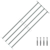 Protezione della finestra Vidaxl Regolabile con 4 rods incrociati 1000-1500 mm