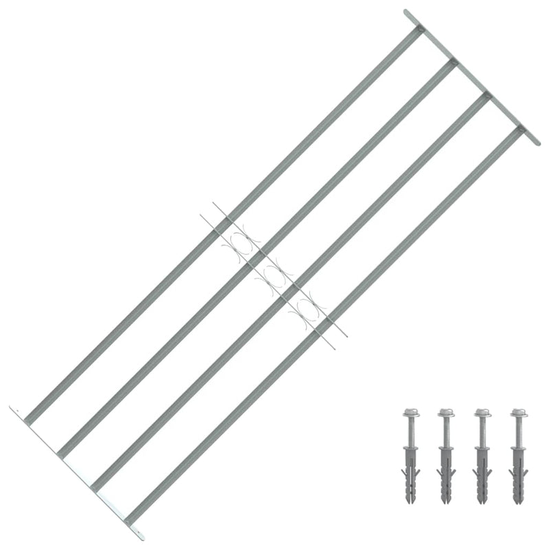 Protezione della finestra Vidaxl Regolabile con 4 rods incrociati 1000-1500 mm