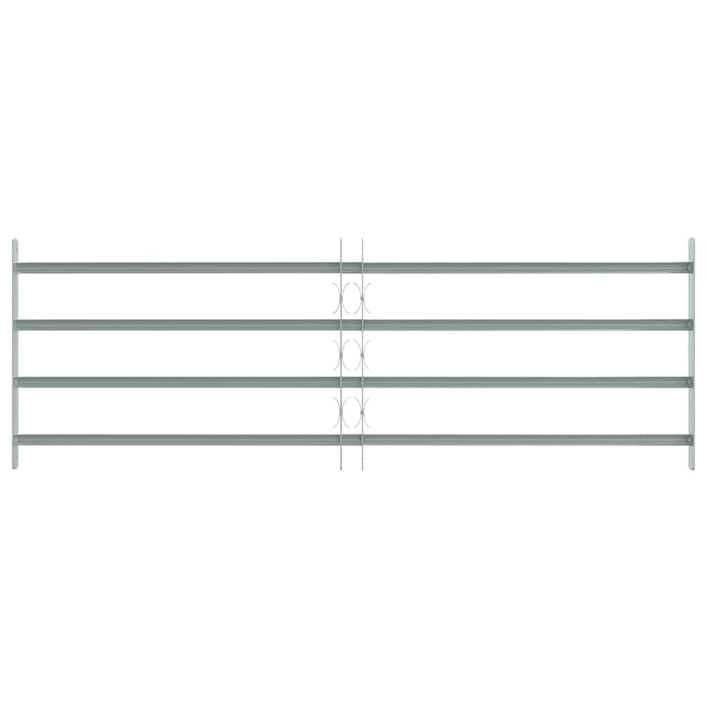 Protezione della finestra Vidaxl Regolabile con 4 rods incrociati 1000-1500 mm