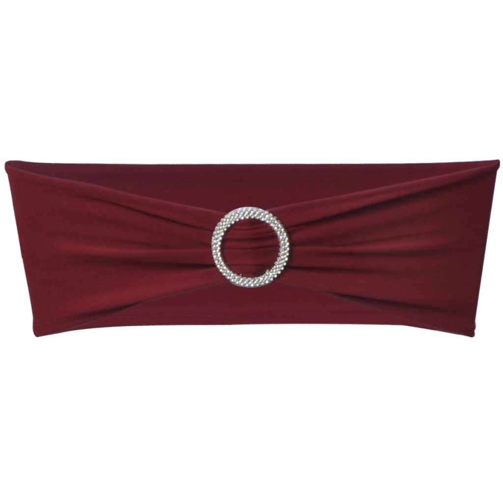 Vidaxl Decorative Stoellint con un diamante 25 pezzi (vino rosso)