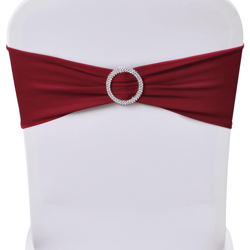 Vidaxl Decorative Stoellint con un diamante 25 pezzi (vino rosso)