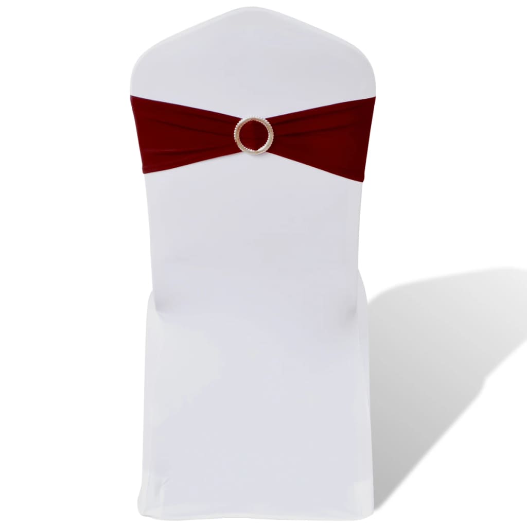 Vidaxl Decorative Stoellint con un diamante 25 pezzi (vino rosso)