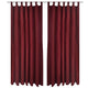 Tende da micro-satina Vidaxl con anelli 140 x 225 cm 2 pezzi (vino rosso)