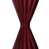Cortinas de micro-satina Vidaxl con anillos 140 x 225 cm 2 piezas (vino rojo)