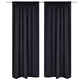 Tende Vidaxl con slot 135 x 245 cm neri 2 m