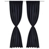 Tende Vidaxl con slot 135 x 245 cm neri 2 m