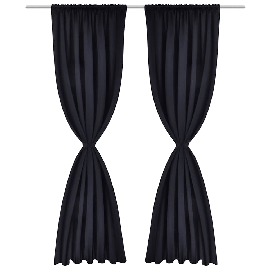 Tende Vidaxl con slot 135 x 245 cm neri 2 m