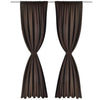 Tende Vidaxl con slot 135 x 245 cm marrone 2 pezzi