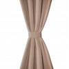 Cortinas Vidaxl con anillos de metal 135 x 245 cm 2 piezas (crema)