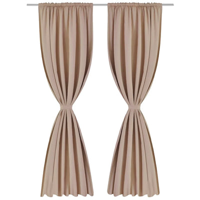 Tende Vidaxl con slot 135 x 245 cm Crema 2 m