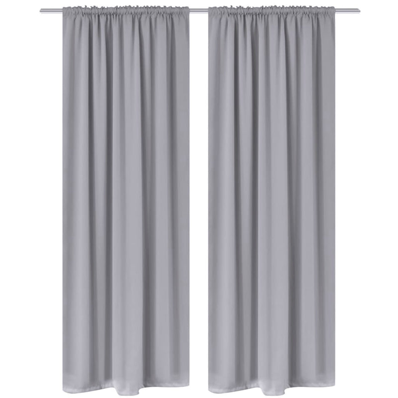 Tende Vidaxl con slot 135 x 245 cm grigio 2 m