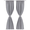 Cortinas de Vidaxl con ranuras de 135 x 245 cm Gray 2 STS