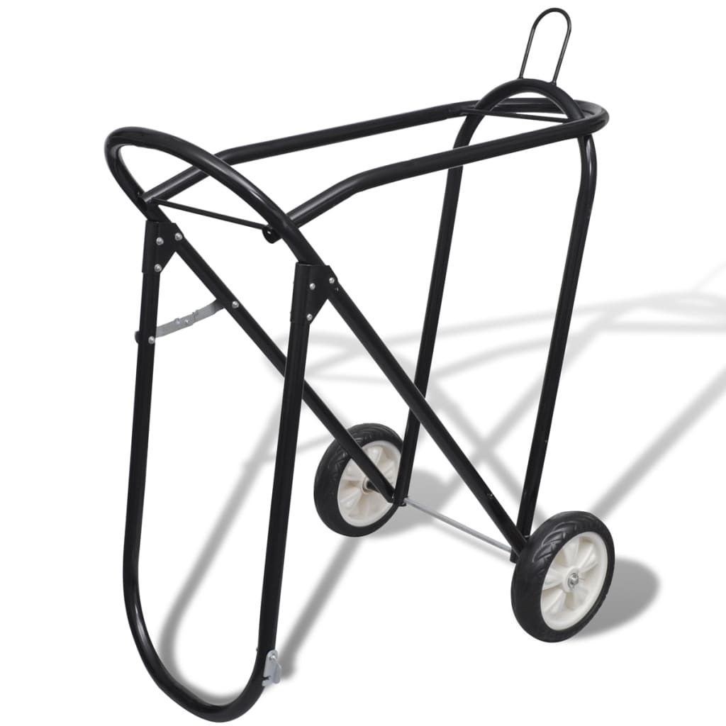 Vidaxl saster rack con ruote pieghevoli metallici