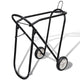 Vidaxl saster rack con ruote pieghevoli metallici