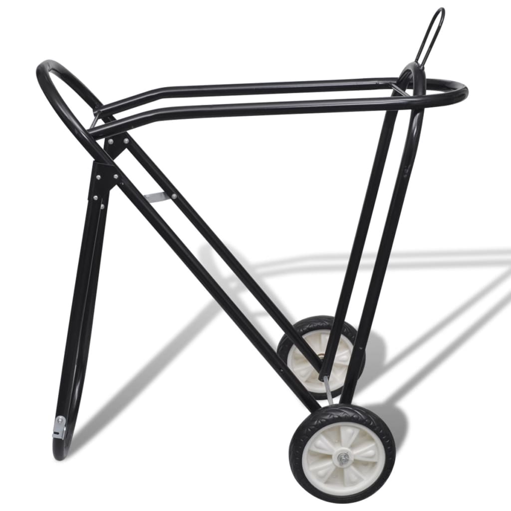 Vidaxl saster rack con ruote pieghevoli metallici