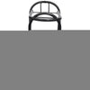Estante de silla de montura Vidaxl con ruedas plegables de metal