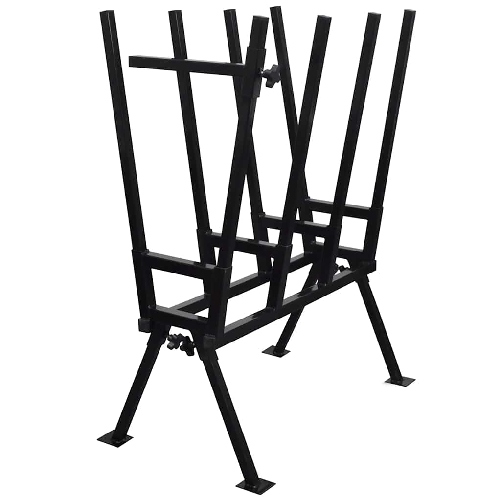 Vidaxl Sawbok para polvo de carpintería de negro recubierto
