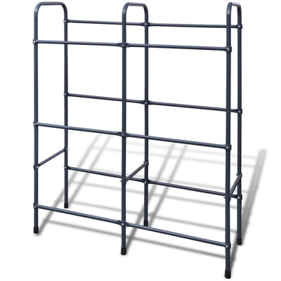 Rack di stoccaggio Vidaxl per 6 casse in acciaio