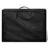 Vidaxl Massaje plegable Tabla 2 Zonas con marco de madera (negro)