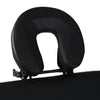 Vidaxl Massaje plegable Tabla 2 Zonas con marco de madera (negro)