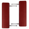 VidaXL Massagetafel met 2 zones inklapbaar aluminum frame rood