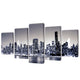 Vidaxl Canvas Wall Set Set monocromatico York Skyline 200 x 100 cm