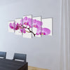 Vidaxl canvas muurdruk set orchidee 100 x 50 cm