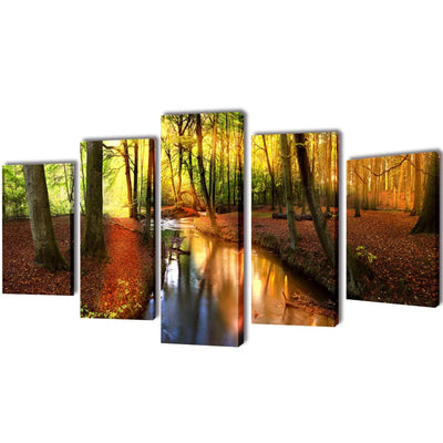 Vidaxl Wall Impress Set Forest 200 x 100 cm