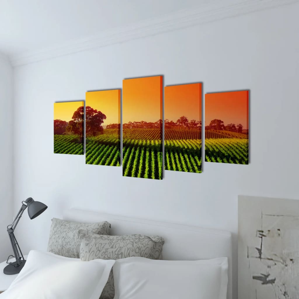 VIDAXL CANVAS PRESSIONE DELLA PRESSIONE DELLA MOLTA SET 100 X 50 CM