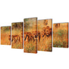 Vidaxl Canvas Pressione della parete Set leone 100 x 50 cm