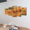 Vidaxl Canvas Pressione della parete Set leone 100 x 50 cm