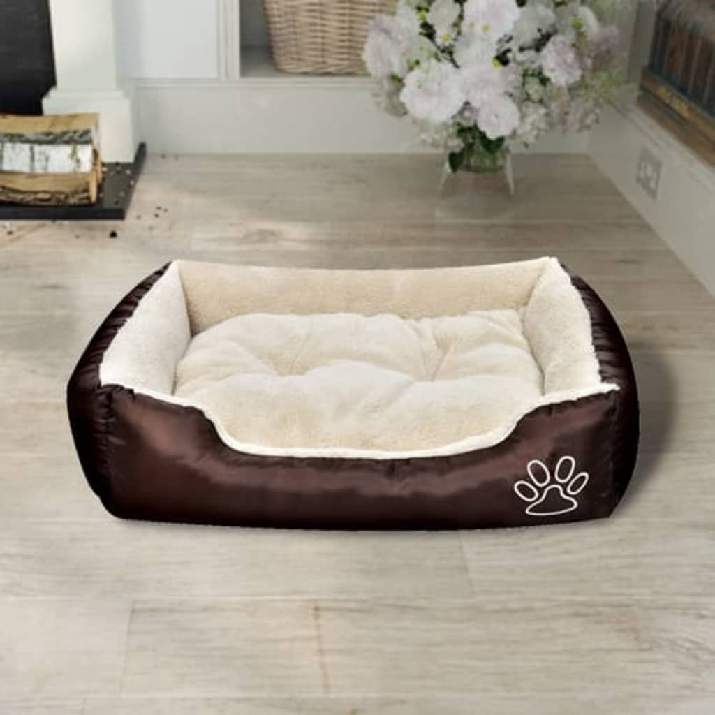 Cesto per cani Vidaxl con cuscino a LED L